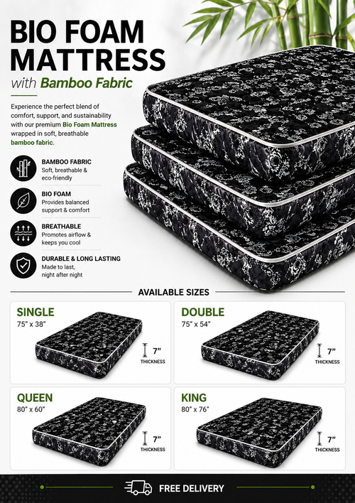 7" Bio Foam Mattress