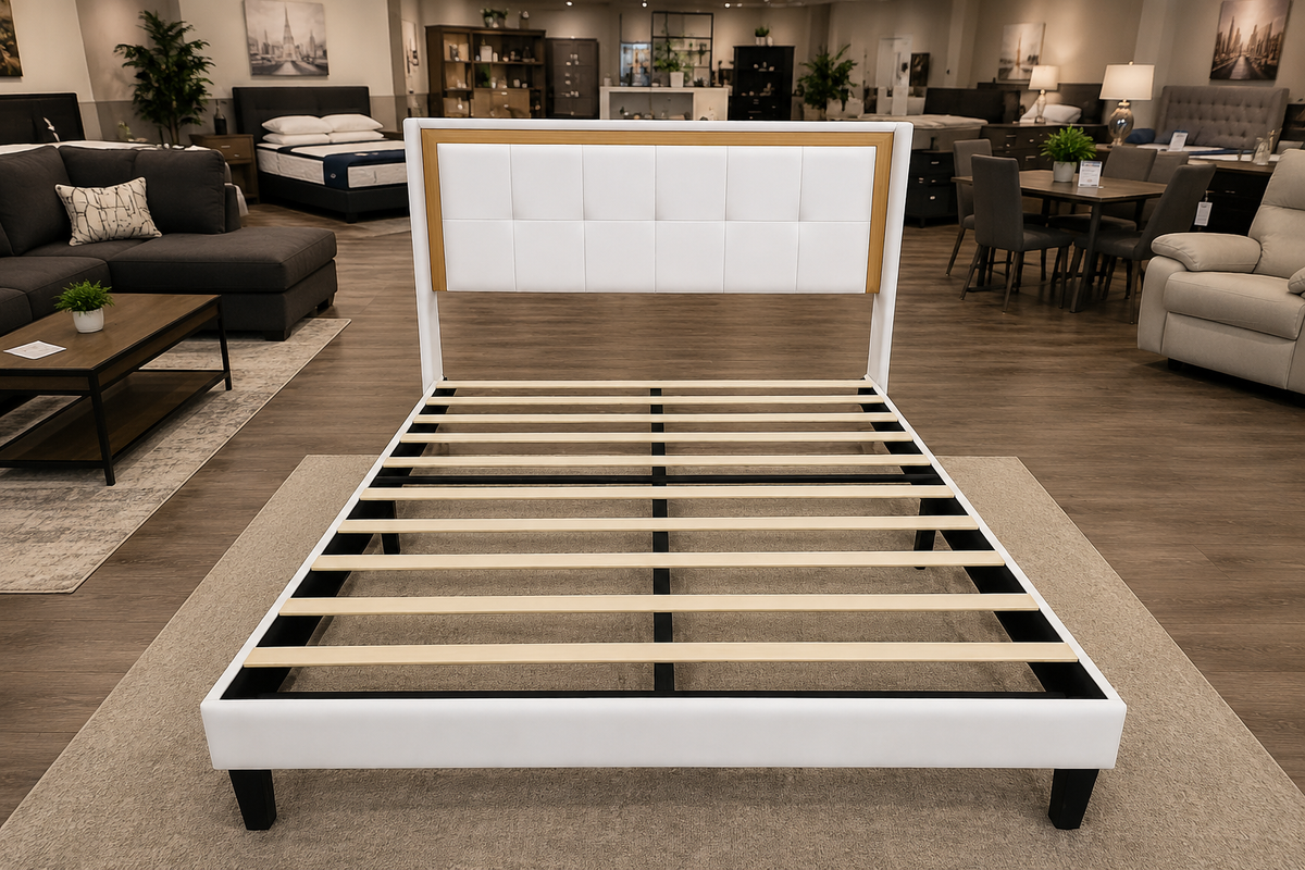 Verona upholstered Queen Bed Frame