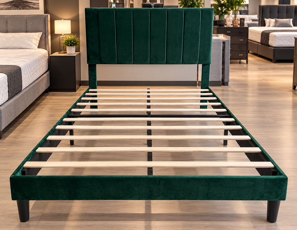 Sage Queen Upholstered Bed